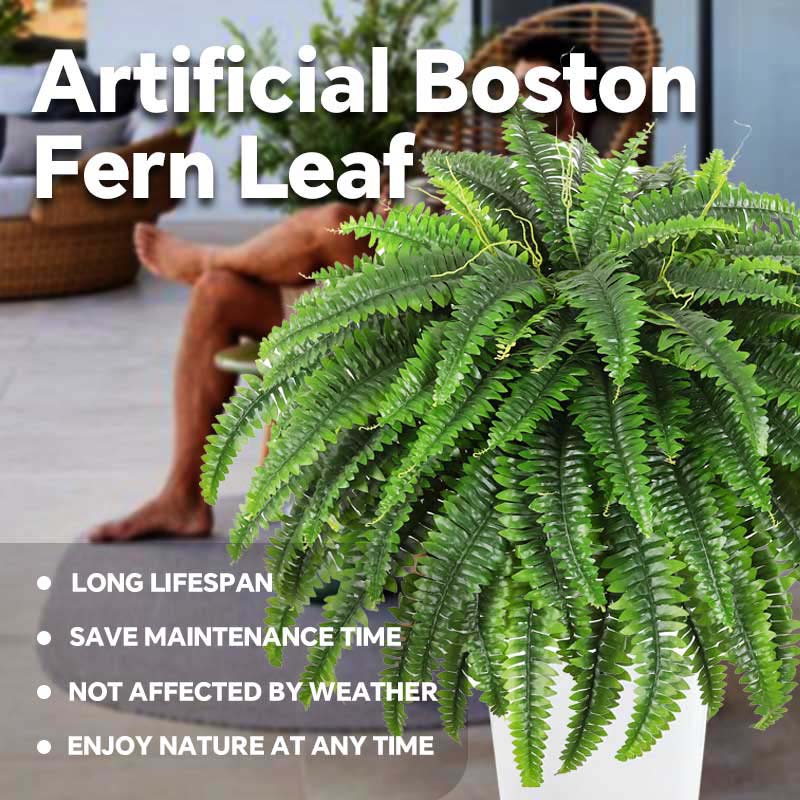 🌿 UV Resistant Lifelike Artificial Boston Fern